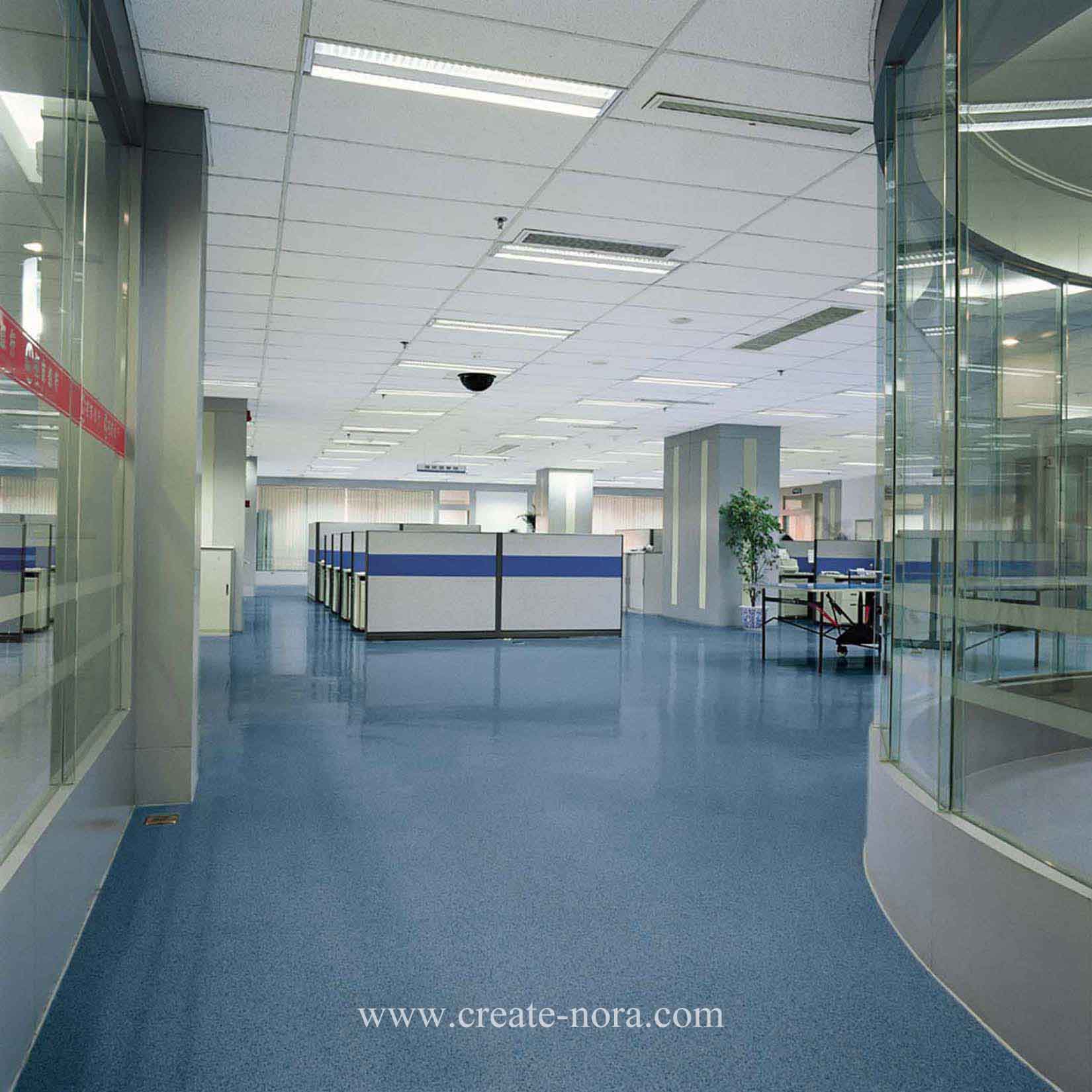 the photo of nora rubber flooring in China Merchants Bank Shenyang Branch 3